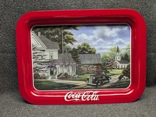 2005 Coca-Cola "Peaceful Moments" Collectible Metal Serving Tray 17.5"x13"