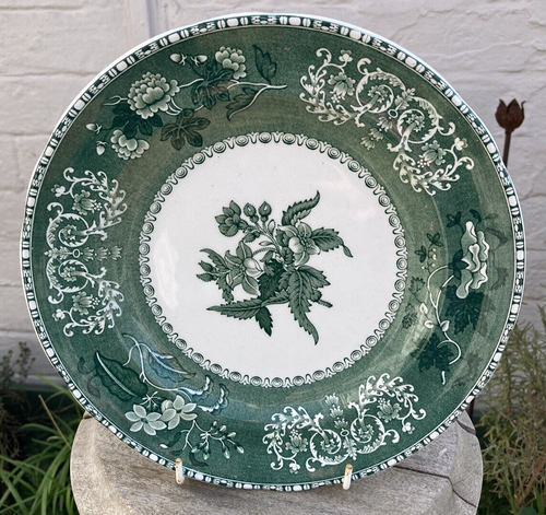 Spode Green Camilla Floral Dessert Plate 23cm