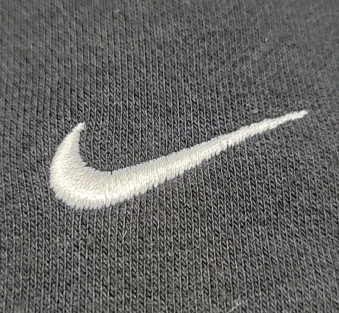Vintage 90's Nike The Athletic Dept Y2K Black Swoosh Full Vintage 90's Nike The Athletic Dept Y2K Black Swoosh Full