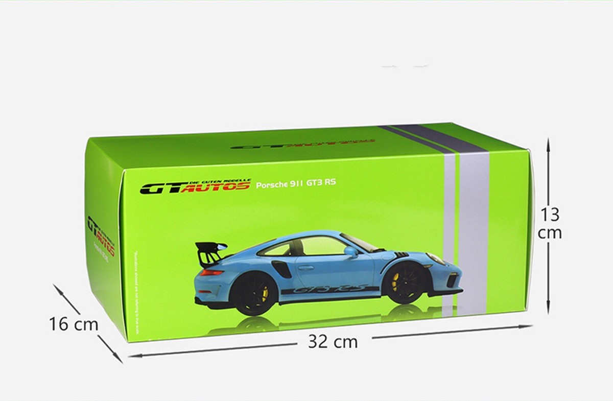 GT Autos 1/18 Model Porsche 911 GT3 RS Blue Diecast Car Gift GT Autos 1/18 Model Porsche 911 GT3 RS Blue Diecast Car Gift