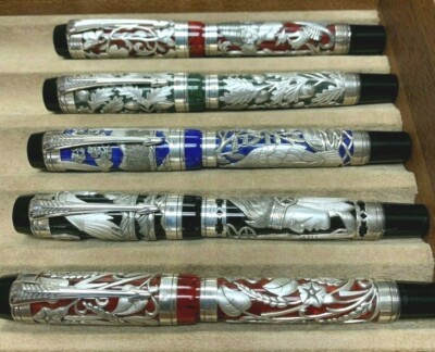 Lambrou Classic Pens Paul Rossi LR1-LR5 Fountain Pen Set - Matching #9/10