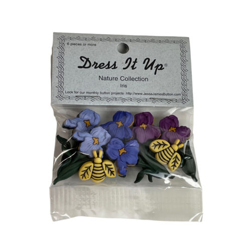 Dress It Up Buttons Jesse James 2 pack (12 pcs) Fruit Salad & Nature Collection - Picture 2 of 4