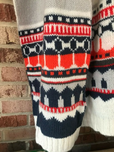 GAP Damenschal: Fair Isle, grau, grau, blau, Mohair, gestrickt, Pulloverschal, neu mit Etikett - Bild 2 von 10