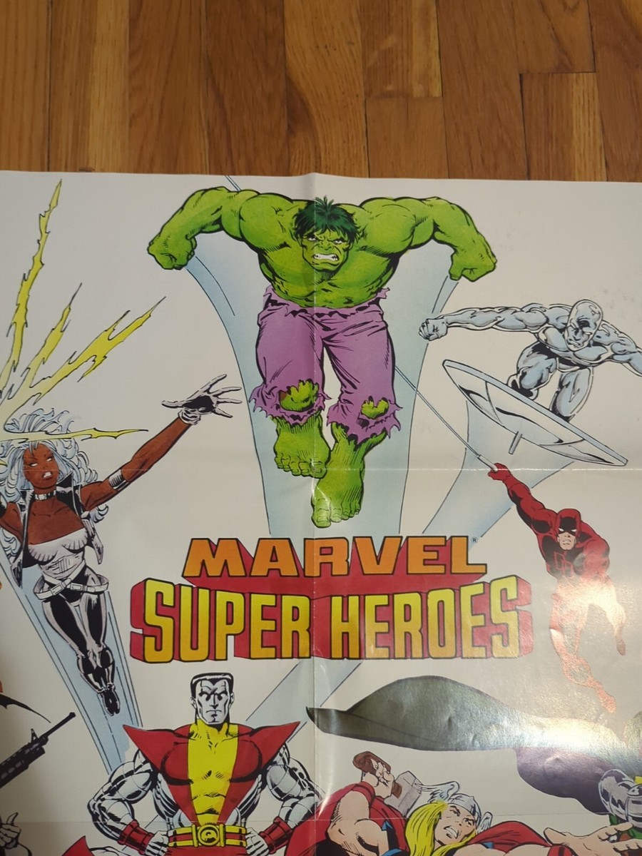 Marvel Super Heroes Poster 1989 CMC 22