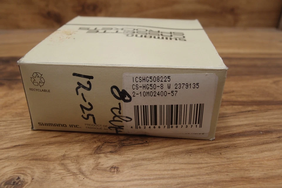 cassette sprockets Shimano HG50 VIA Japan 8 speed 12-25 T road bike NOS - Image 2 of 4