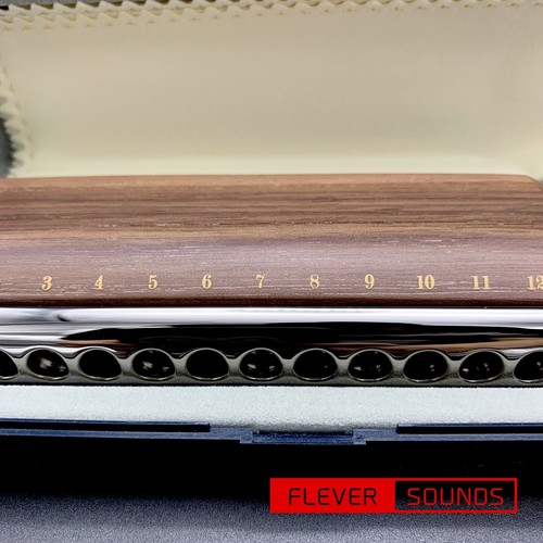 SUZUKI G-48W Chromatic Harmonica Gregoa Series Wooden Cover Model 3-Octave - Picture 5 of 12