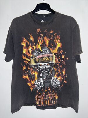 West Coast Choppers Tee L Jesse James is a Dead Man UNI Rare Find