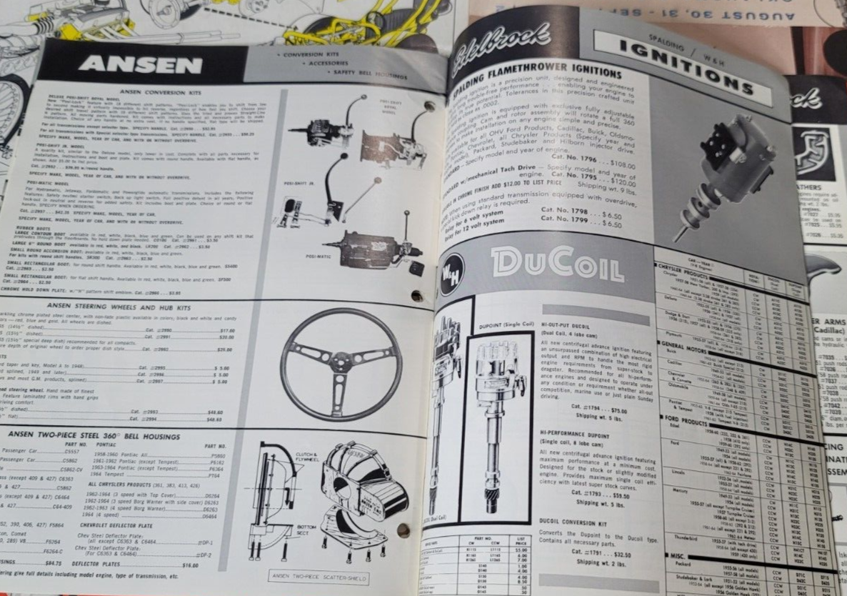 Original Vintage 1964 Hot Rod Parts Catalog EDELBROCK Drag Racing NHRA