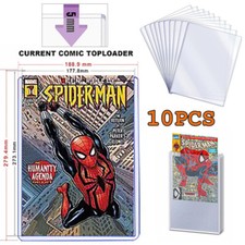 10PCS Comic Book Toploader Current Size Protection Case Comic Holder PVC Rigid