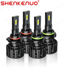 4x White For Honda Civic 2006-2011 Led Headlight High Low Beam Bulbs Combo Kit F