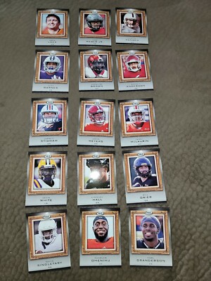 2019 Sage Hit FB - Premium Portraits Complete Set Of 15 Cards **Future Stars**