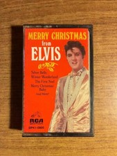 ELVIS PRESLEY MERRY CHRISTMAS FROM ELVIS CASSETTE TAPE TESTED LATE NITE BARGAIN 