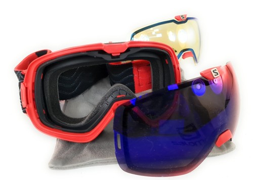 Salomon X-Max Masque Ski Snowboard Goggles - Two Lenses + Bag - Picture 5 of 11