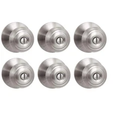 Defiant 32TGX210BD6 Hartford SN Privacy Door Knob Contractor Pack (6-Piece)