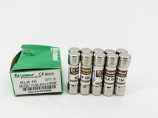New Box of 10 Littelfuse KLK-15 Fast Acting Fuse 15A 600V