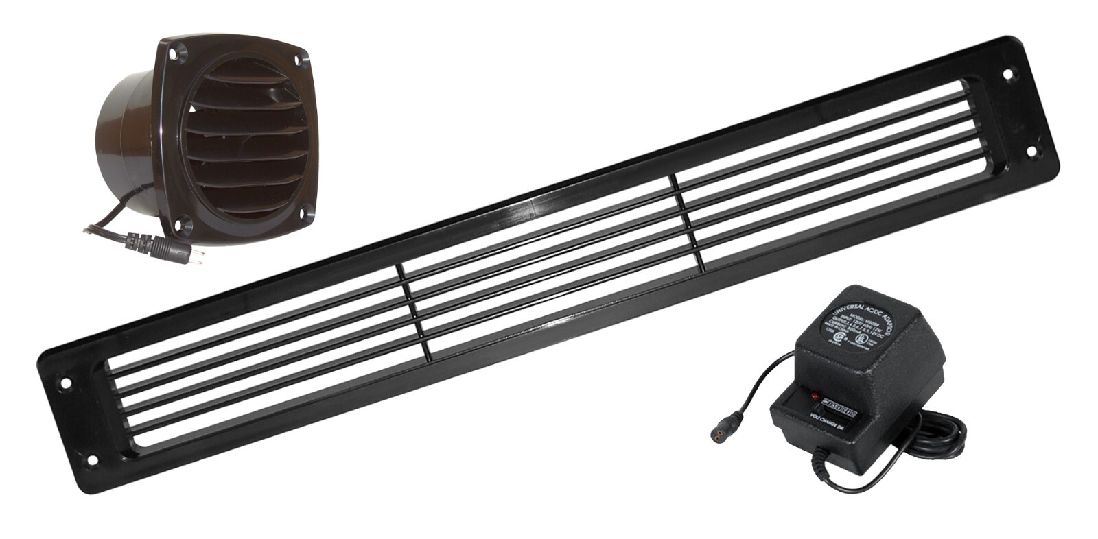 Cool Components Cabinet Toe Kick Vent System Black (VS-CTK-BLK)