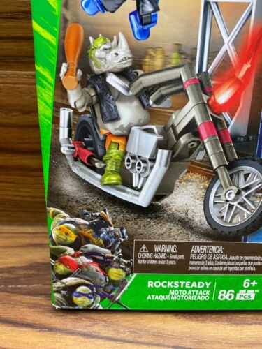 ROCKSTEADY MOTO ATTACK Mega Bloks Playset TEENAGE MUTANT NINJA TURTLES - Picture 5 of 12