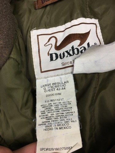 Duxbak Sakko Herren Größe Large 42-44 grün Harwood Camouflage Knopf ohne Reißverschluss - Bild 5 von 12