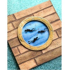 Seabed landscape window Metal Cutting Dies Stencils DIY Scrapbooking Decorative 