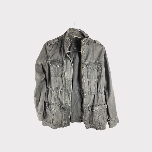 Levis Mens Military Field Jacket Gray 