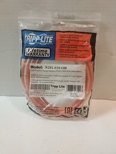 New Set of 2 Tripp Lite 10FT RJ45 Male Cat6 Gigabit Snagless Molded Patch Cable