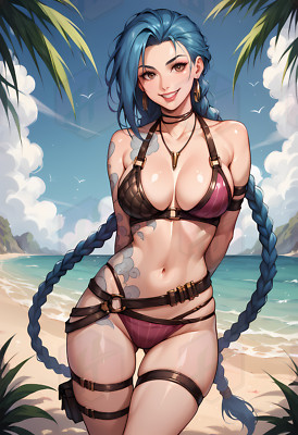 Anime Waifu Lenticular 3D 4x6in Sticker