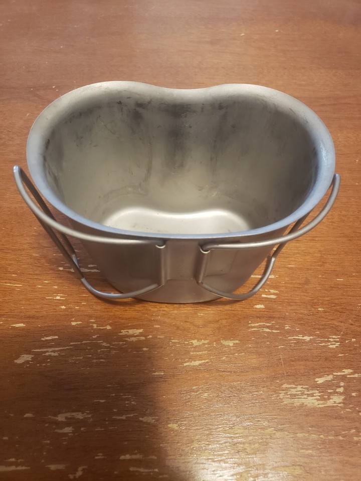 Acciaio Inox 1 Quart Tazza Da Mensa US Military Originale In - Foto 10