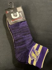 Official NBA U 3 Pair Men s Quarter Cut LOS ANGELES LAKERS Logo Socks NWT 6-12