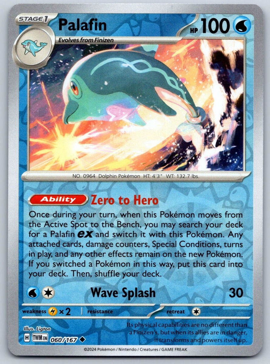 Palafin - Reverse Holo - Twilight Masquerade TWM 060/167 Pokemon