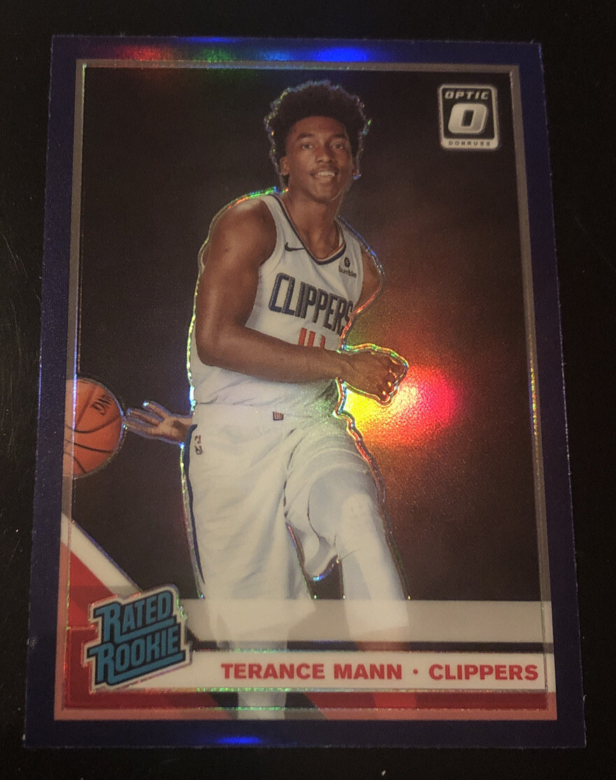 2019-20 Donruss Optic #165 TERANCE MANN Purple Prizm Rookie SP! CLIPPERS