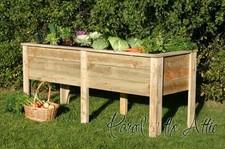 Large Garden Vegetable Veg Trough Wooden Timber Raised Bed Planter for Veg Herbs