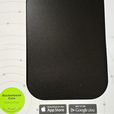 Rocketbook Core Executive Reusable Smart Notebook, Black Dot Grid, 36 Pages