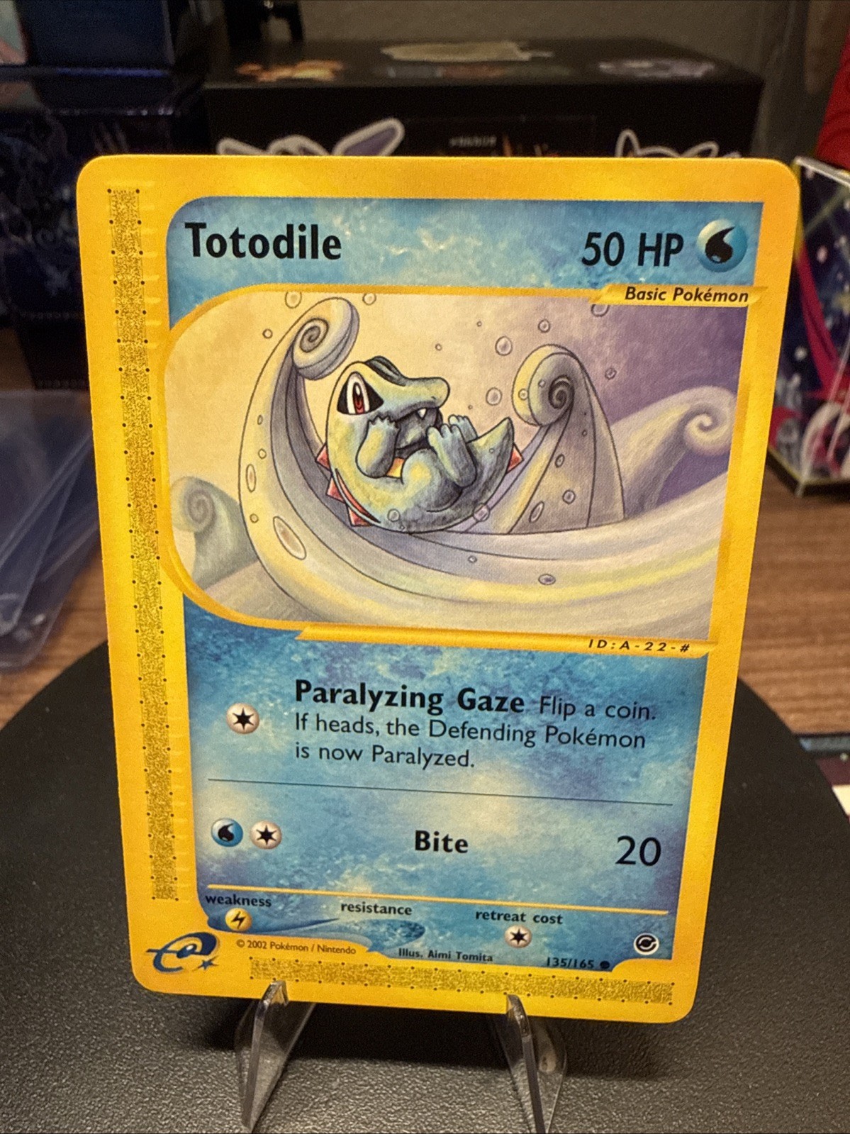 Pokemon TOTODILE 135/165 | NM Near Mint | Expedition | 2002