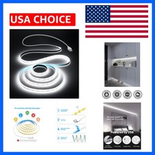 USB Led Light Strip COB Led Strip Lights 5V Daylight Cold White 6000K 3.28FT ...