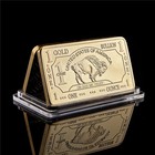 1 OZ - Gold Buffalo Bullion Bar . 999 Fine 24k