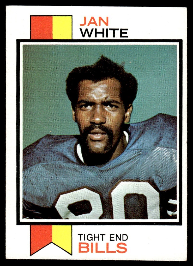 1973 Topps Football Card Jan White RC Buffalo Bills #476 EX-MT