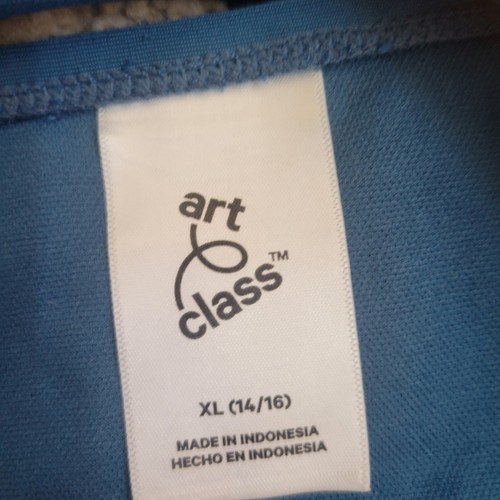 Art Class Cut-Out One Piece Swimsuit Size XL 14-16 Blue Pink Stripes - Picture 4 of 5