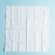 CHRISTIAN DIOR Formal White Scarf Handkerchief 48cm XY209