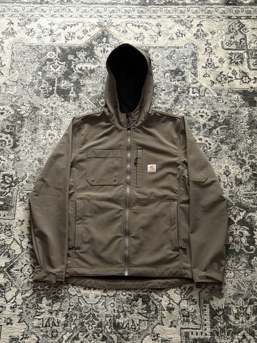 Carhartt Herren Rain Defender Relaxed Fit Softshell Kapuzenjacke Olivgrün S