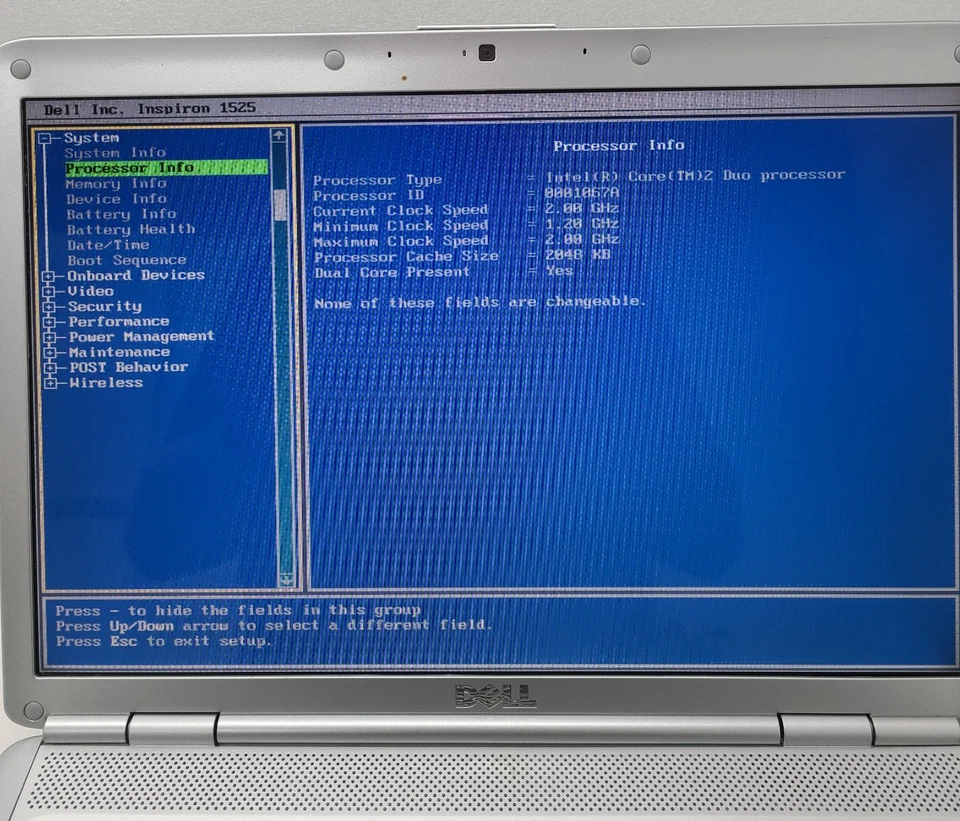 Laptop Dell Inspiron 1525 15" Intel Core2 Duo 3GB RAM SIN HD/OS (FL) Foto 2 de 4