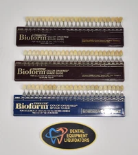 SET of 3 DENTSPLY Trubyte Dental Tooth Shade Guides - Complete Sets