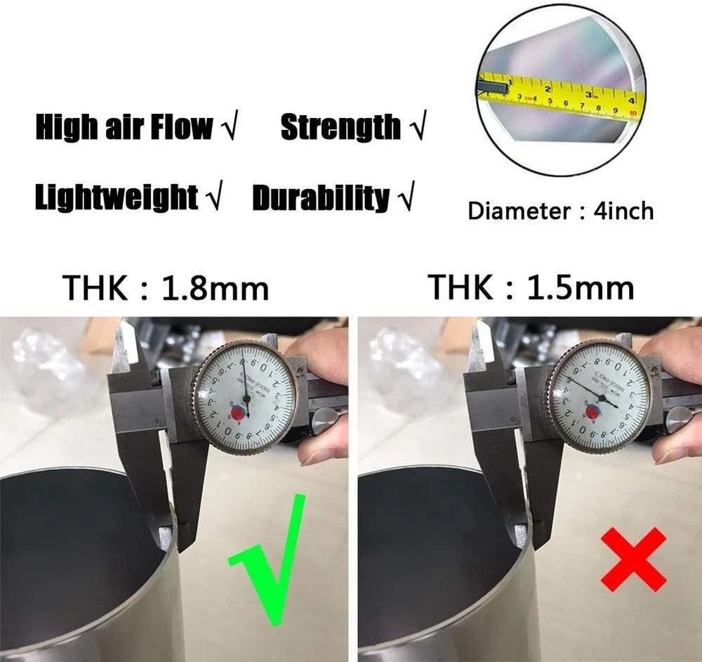 MooSun 4" Performance Cold Air Intake Kit With Filter For GMC Chevy Chevrolet...