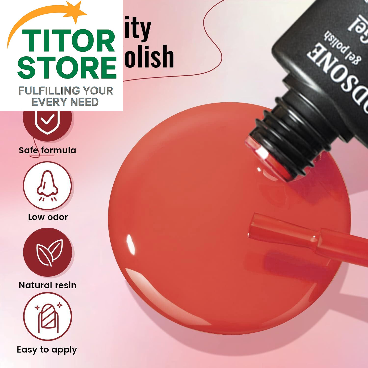 JODSONE Gel Nail Polish Kit with U V Light 32 Colors classic series 