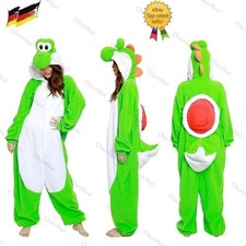 2026 Junge SAZAC Fleece-Kostüm Super Mario Yoshi Kigurumi Cosplay Karneval DE