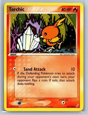 Torchic 66/100 Common Crystal Guardians Pokemon Near Mint