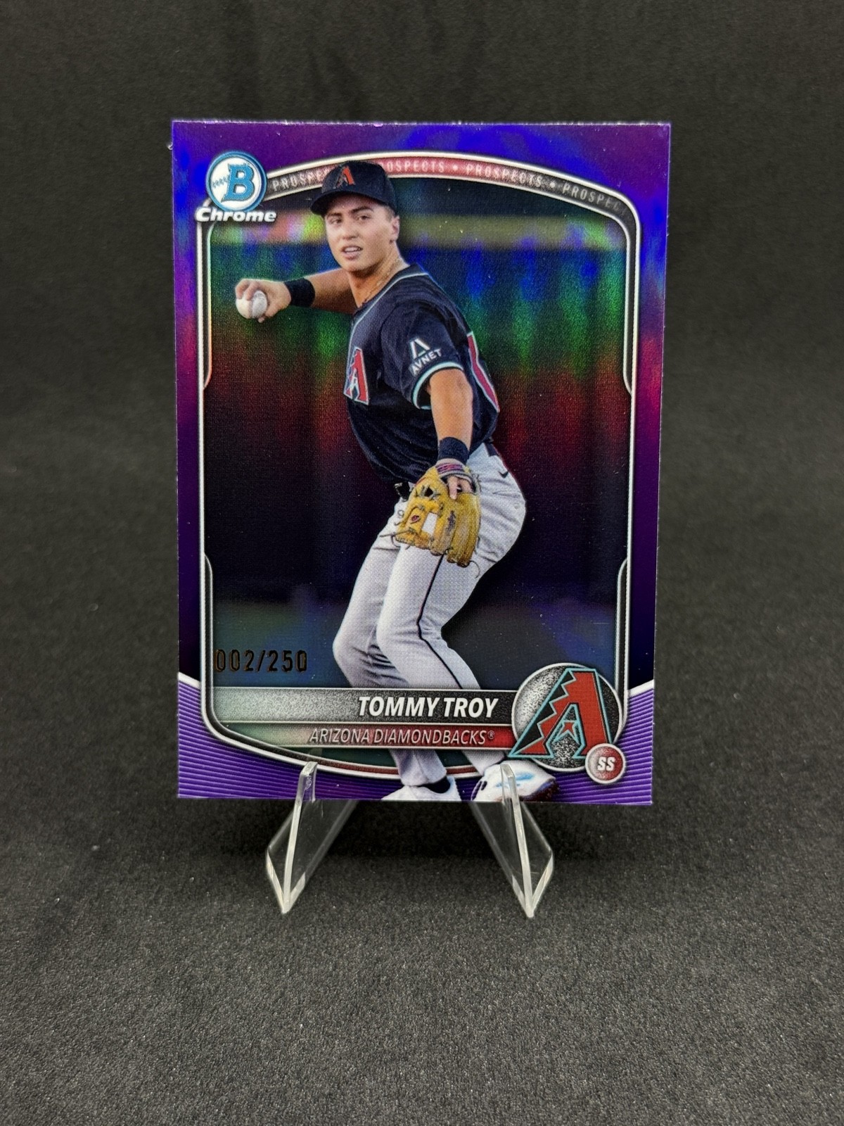2025 Bowman Draft - Chrome Tommy Troy #BDC-36 Purple Refractor /250 (RC)