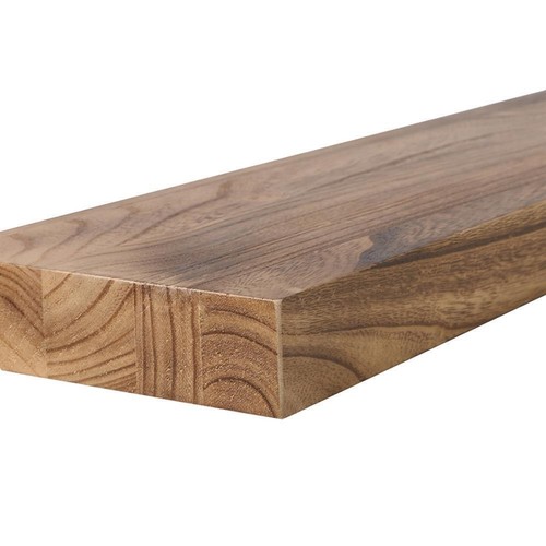 Levede 2Pcs Floating Shelves Wall Mounted Storage Solid Wood Display Shelf - Picture 4 of 6