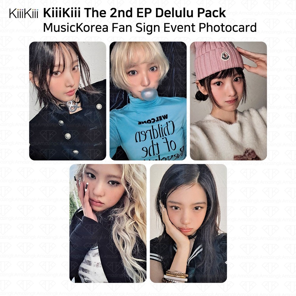 kiiikiii ジユ delulu pack 音楽番組 投票 イベント トレカ KiiiKiii The 2nd EP Delulu Pack MusicKorea 1st Fan Sign Photocard