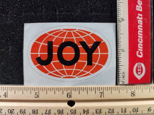 Vintage Kohlebergwerk Helm Aufkleber Joy Technologies Coal Company orange