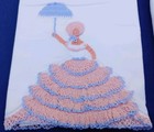 Lot of Two Adorable New Vintage Southern Belle Crocheted Pillowcases Handmade — photo 1